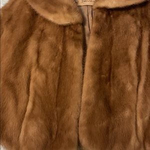 Mink Stole  blond/brown  very nice condition  furs and linings